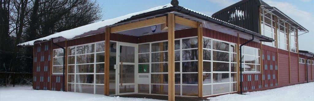 The Eco Hub in the Snow