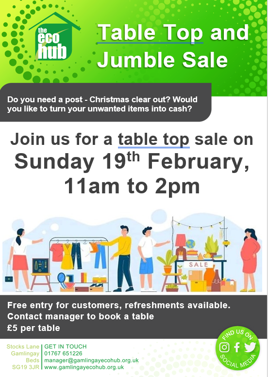 Jumble sale 2023 poster