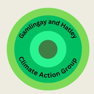 climate action gamlingay written in a green circle